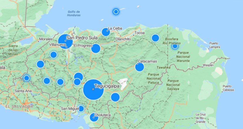 Mapa de calor UNAH